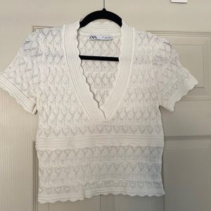 White zara shirt